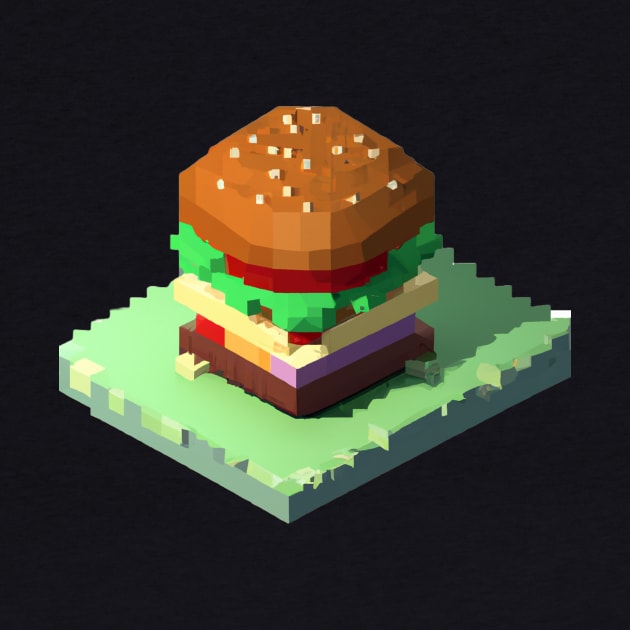 Pixel art burger 3 by BoutiqueDruide